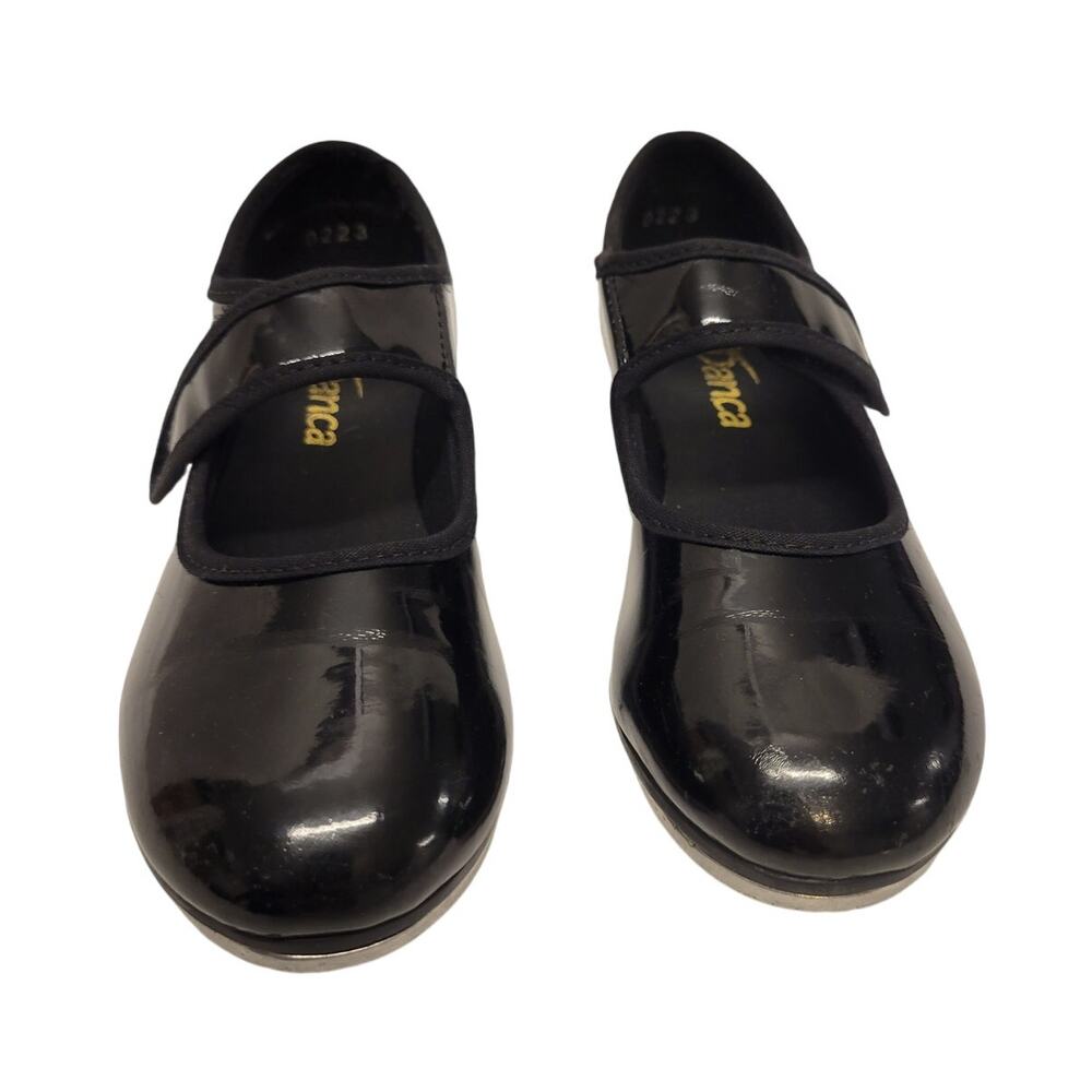 So Danca Girls Black Tap Shoes Sz 10